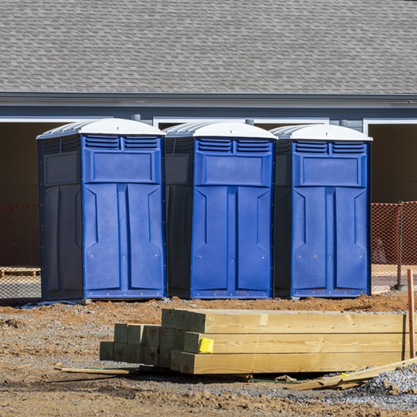 what is the maximum capacity for a single porta potty in East Avon